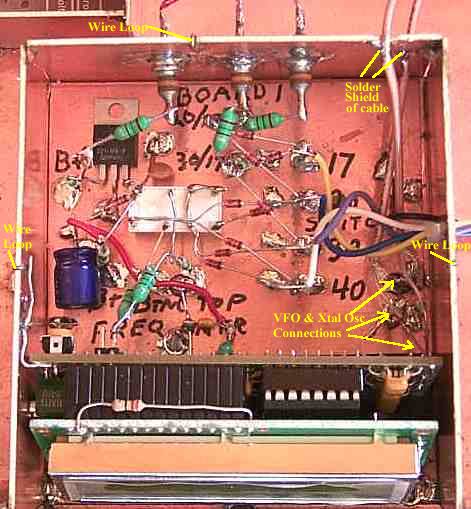 Shield box with all birdie elements installed