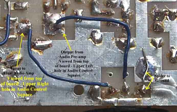 Electroluminescent Receiver - Construction - Installing the Audio